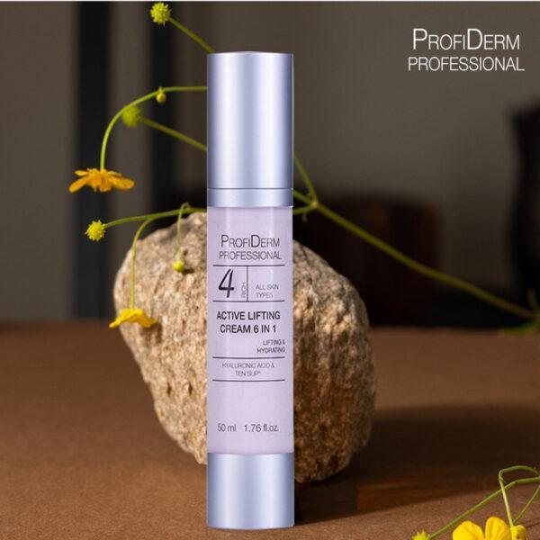 ProfiDerm Active Lift Cream toimib seerumivääriliselt, kuigi on kreem. Sobib nahale, mis vajab toitmist, niisutust. Kuivale, pinnakuivale nahale.
