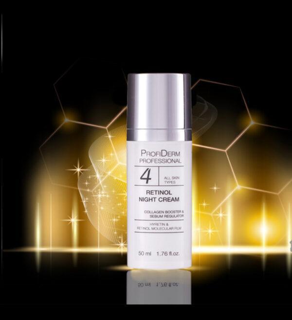 Retinol Night Cream, mõeldud küpsemale nahale, samuti pigmendihäiretega.