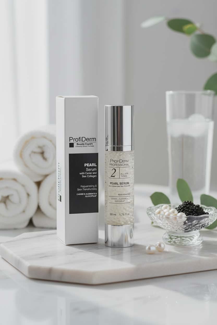 Pärliseerum kaaviari ja merekollageeniga rikastab nahka väärtuslike aminohapetega. Minimeerib kortse ja kaitseb nahka oksüdatiivse stressi eest.