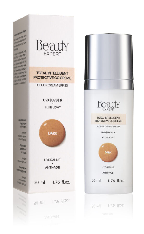Beauty Expert CC jumestuskreem on kerge peale kanda, jätab õrna jume. Kaitseb UVA/UVB kiirguse eest, samuti infrapunalainete ja sinise valgyse kahjuliku mõju eest. Sobib ka külmal ajal.