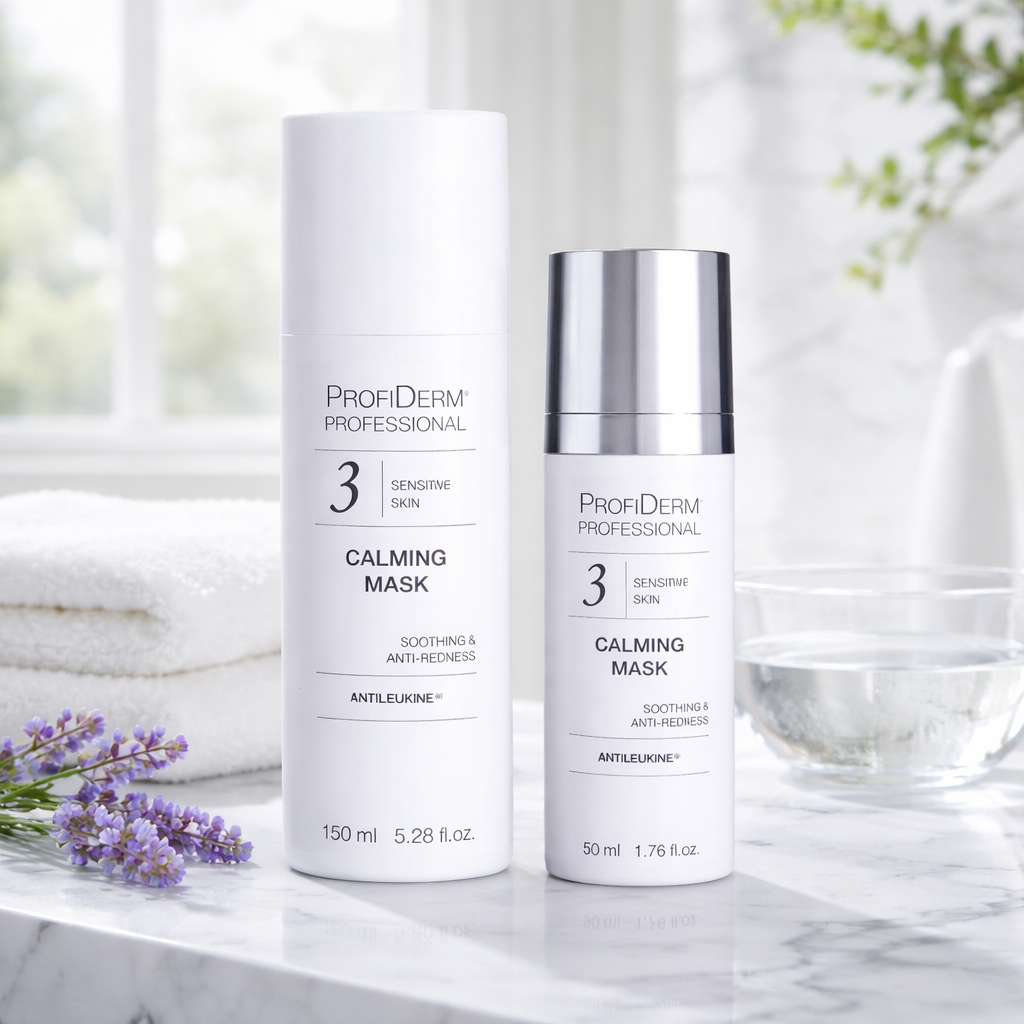 Rahustav mask on ANTILEUKINE ™ kompleksiga, mis on kõrgtehnoloogiline bioaktiivne looduslik aine, koosneb vetikate ja meretaimede ekstraktidest.