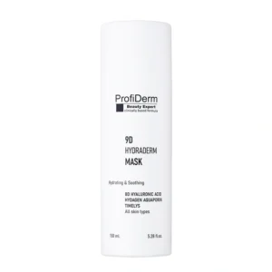 9D niisutav mask hüaluroonhappega on läbipaistamatus valges tuubis, 150 ml