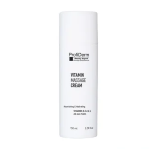 Massaazikreem on valges tuubis pumbaga, 150 ml
